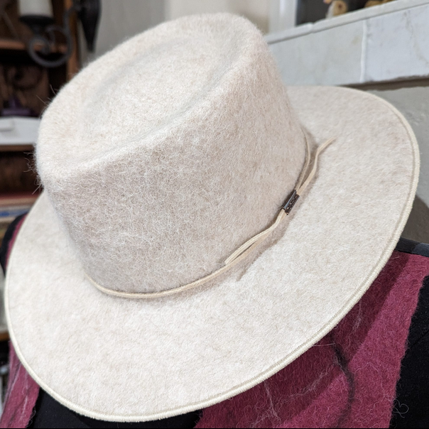 Felting an Alpaca Hat with a Brim