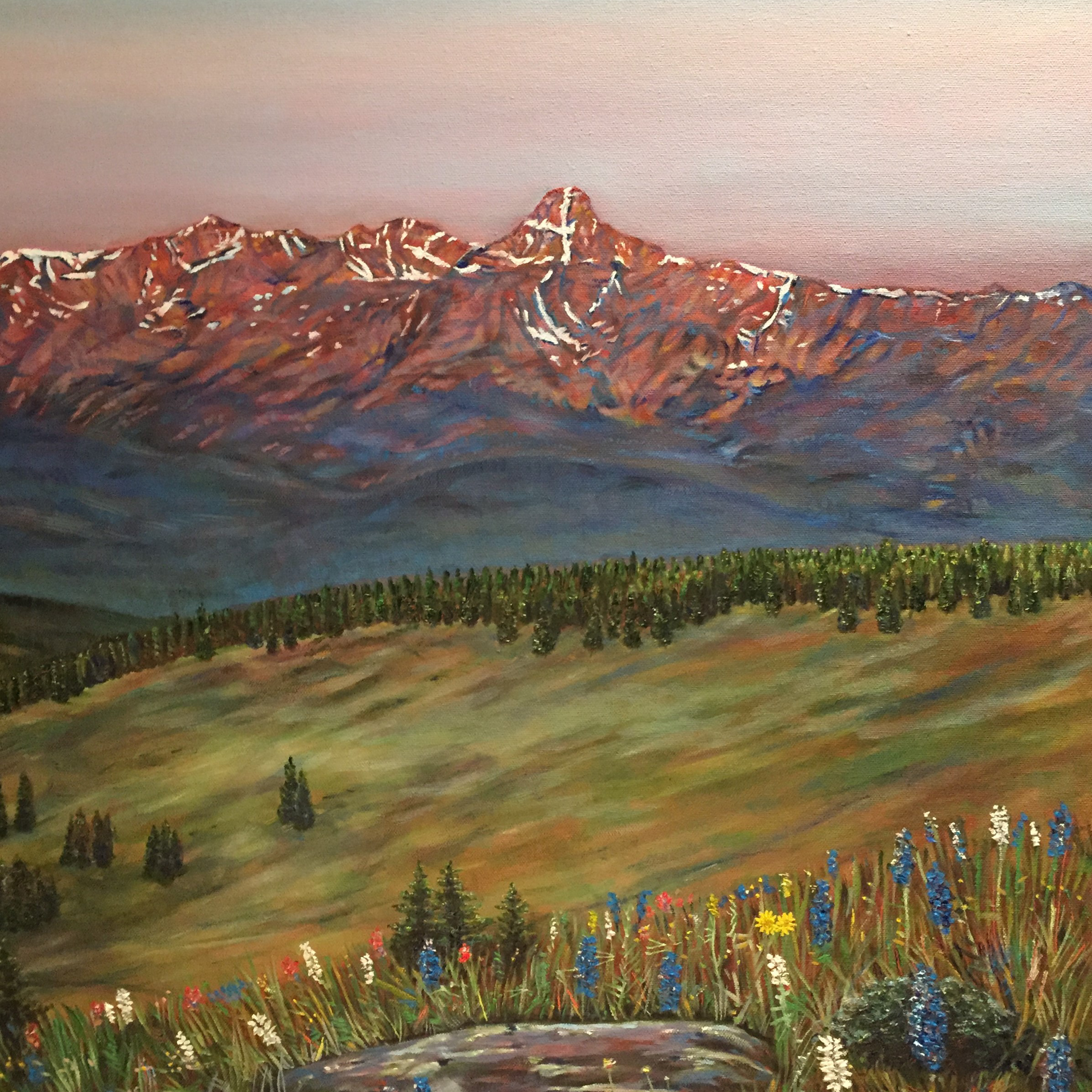 Let's Paint: Mt. of the Holy Cross Morning