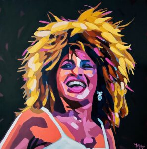 Acrylic painting of Tina by Karen
