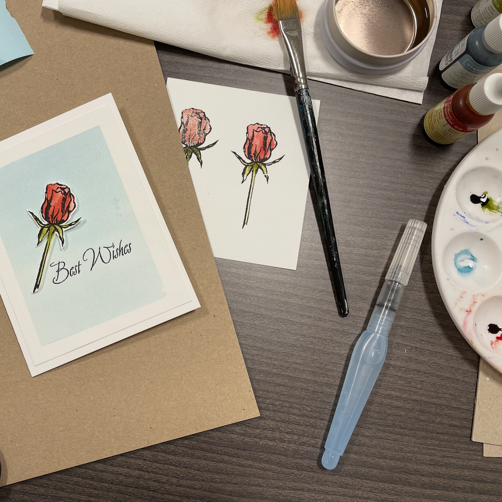 Greeting Cards Watercolor Technique - Beginners Level