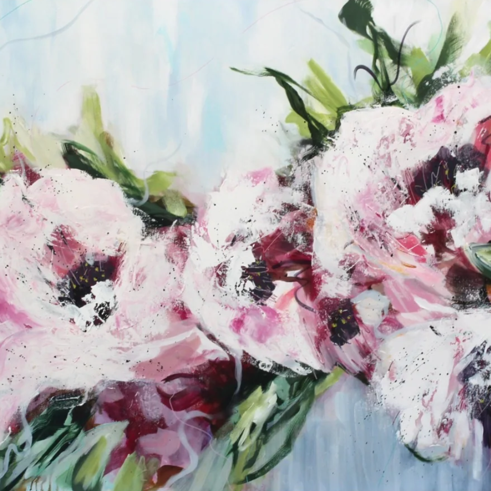 Abstract Flowers Painting - Beginner