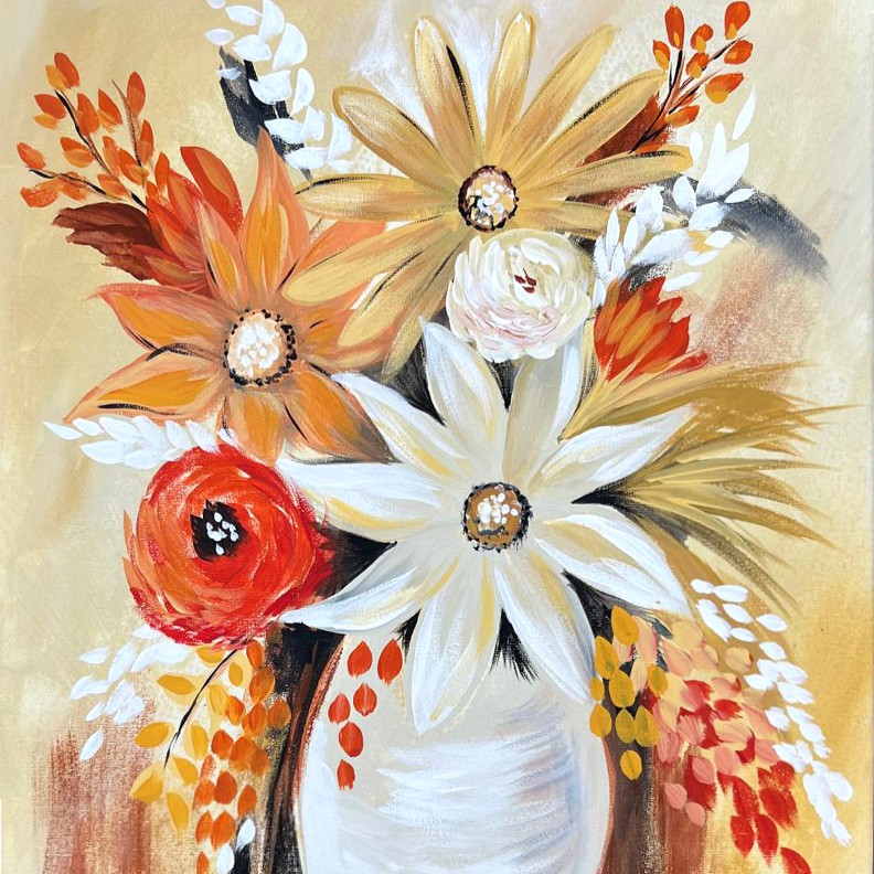 Fall Florals Painting - Beginner