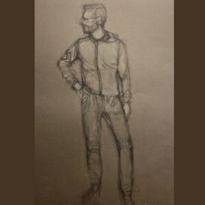 tri arts project instructor leigh anne lewis charcoal figure workshop artwork example