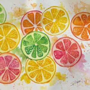 tri arts project watercolor painting instructor raelene vining class example