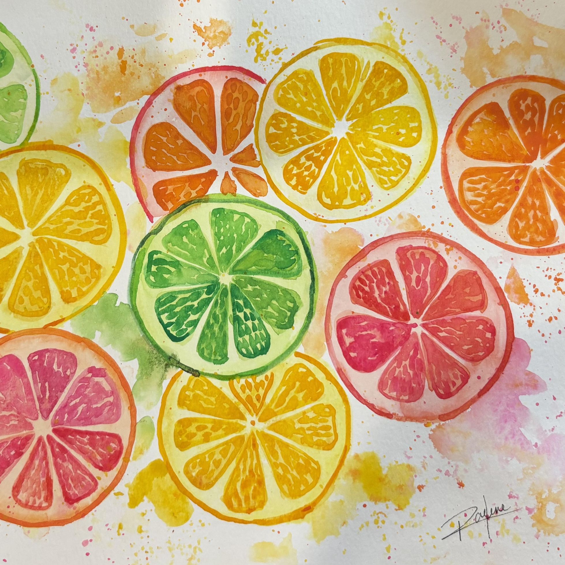 tri arts project watercolor painting instructor raelene vining class example