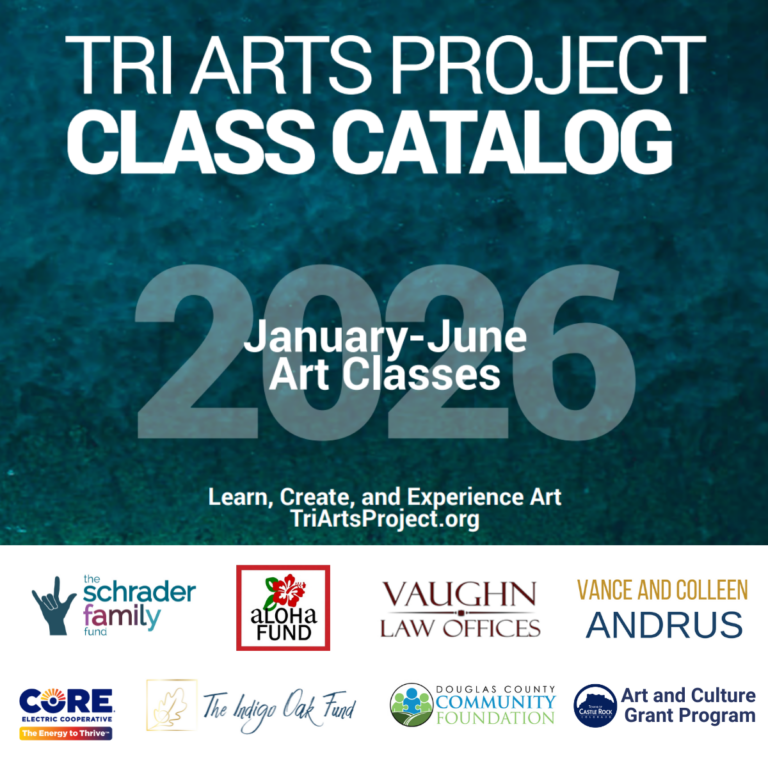 tri arts project class catalog cover for january through june 2026