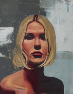 oil painting of a girl by Tri Arts Project artist Lynn Hurley