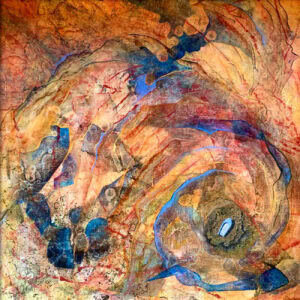 acrylic painting of abstract by Tri Arts Project artist Sandy Day Selbert