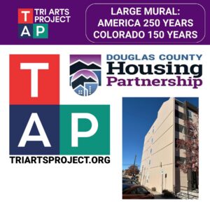 Image for a large commemorative mural call for entry for USA 250 and colorado 150 years anniversaries