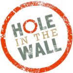 tri arts sponsor "hole in the wall" logo