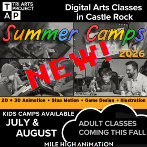 image showing new digital arts classes with summer camps for kids and adult classes coming this fall